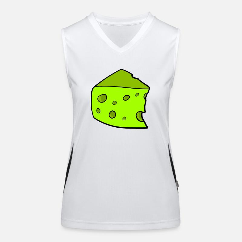 Fromage vert Débardeur respirant contrasté Femme