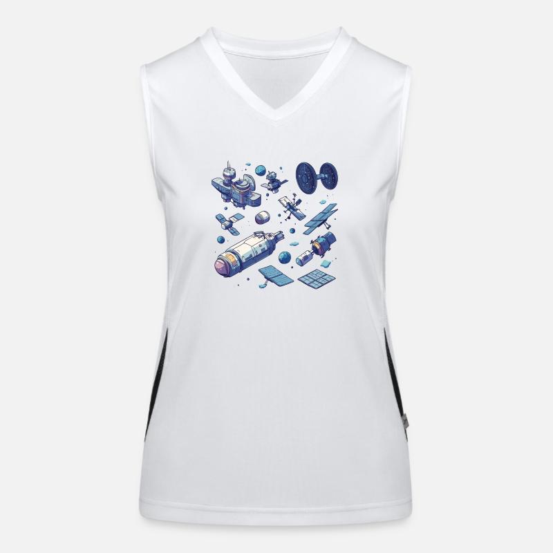 Stations spatiales modulaires : l’avenir de l’exploration spatiale Débardeur respirant contrasté Femme