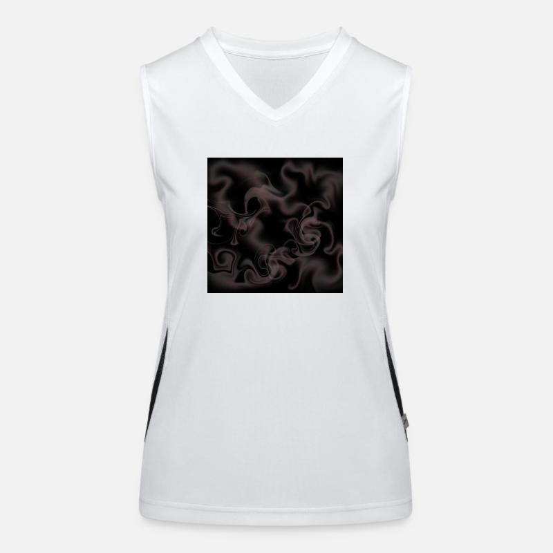 Fog on a black background! Women's Functional Contrast Tank Top