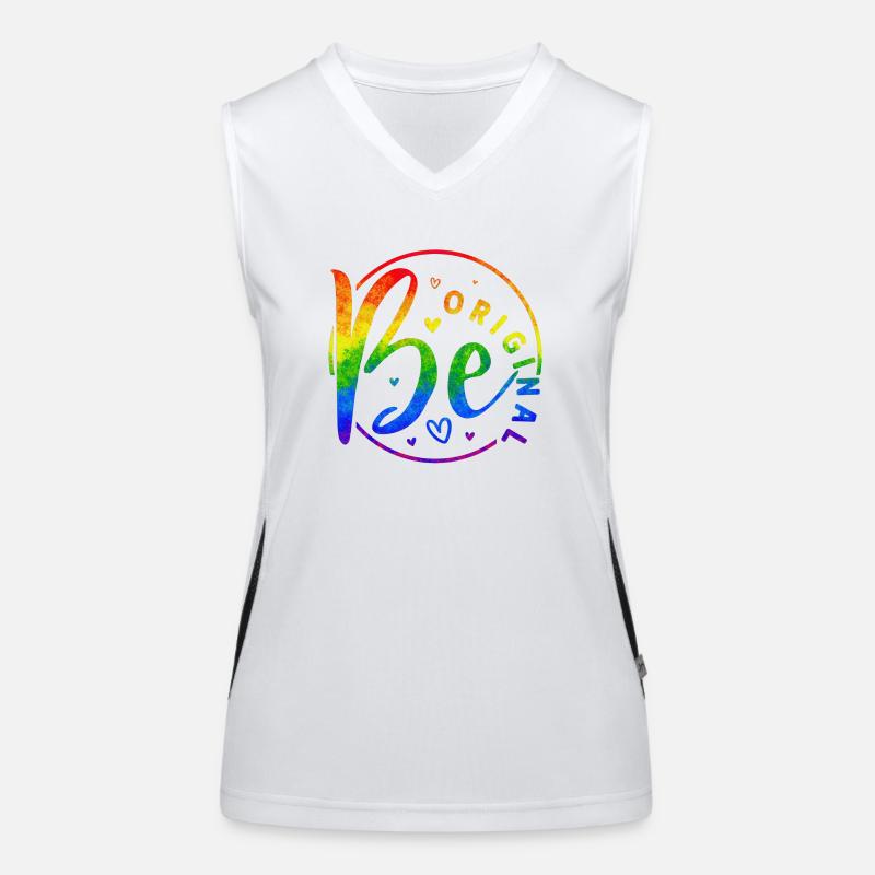Être original vectorielle design symbole rétro citation étiquette Débardeur respirant contrasté Femme