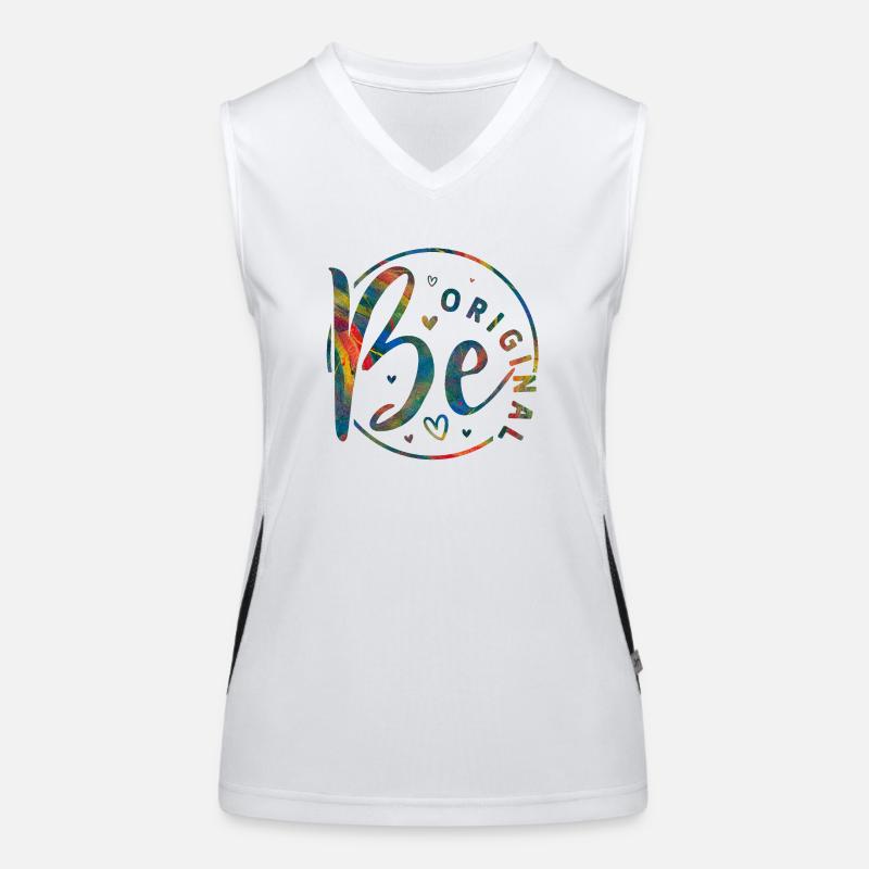 Être original vectorielle design symbole rétro citation étiquette Débardeur respirant contrasté Femme