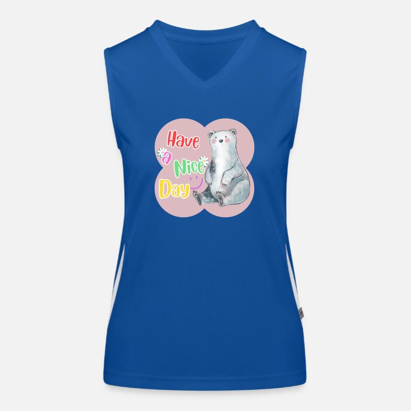 Have a nice day white Women's Functional Contrast Tank Top