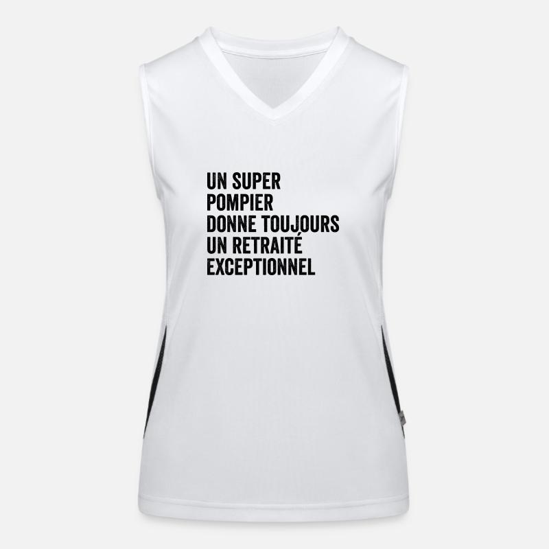 A super firefighter makes an exceptional retiree Women's Functional Contrast Tank Top
