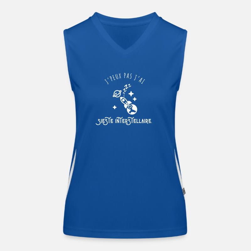 I Can't I Have Interstellar Nap - Humor Funktionelles Kontrast-Tank Top für Frauen