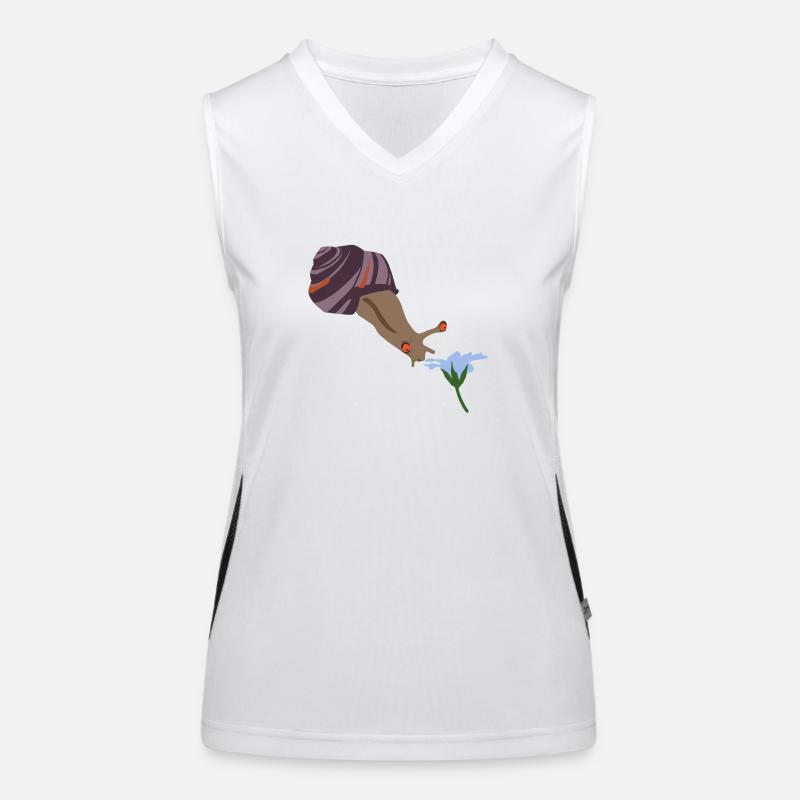 Snail smoker Women's Functional Contrast Tank Top