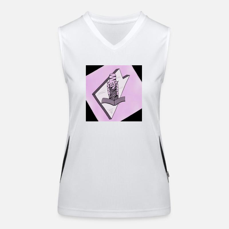 Fantasie Mädchen aus dem Buch Funktionelles Kontrast-Tank Top für Frauen