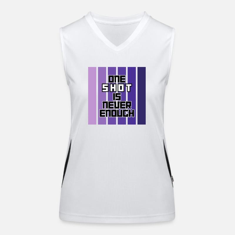 ONE SHOT IS NEVER ENOUGH Women's Functional Contrast Tank Top