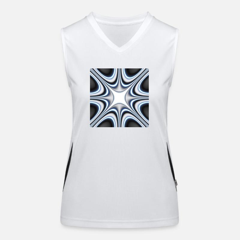 Abstract with different shapes and patterns Women's Functional Contrast Tank Top