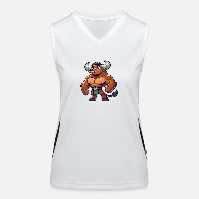Minotaur Comic Women's Functional Contrast Tank Top