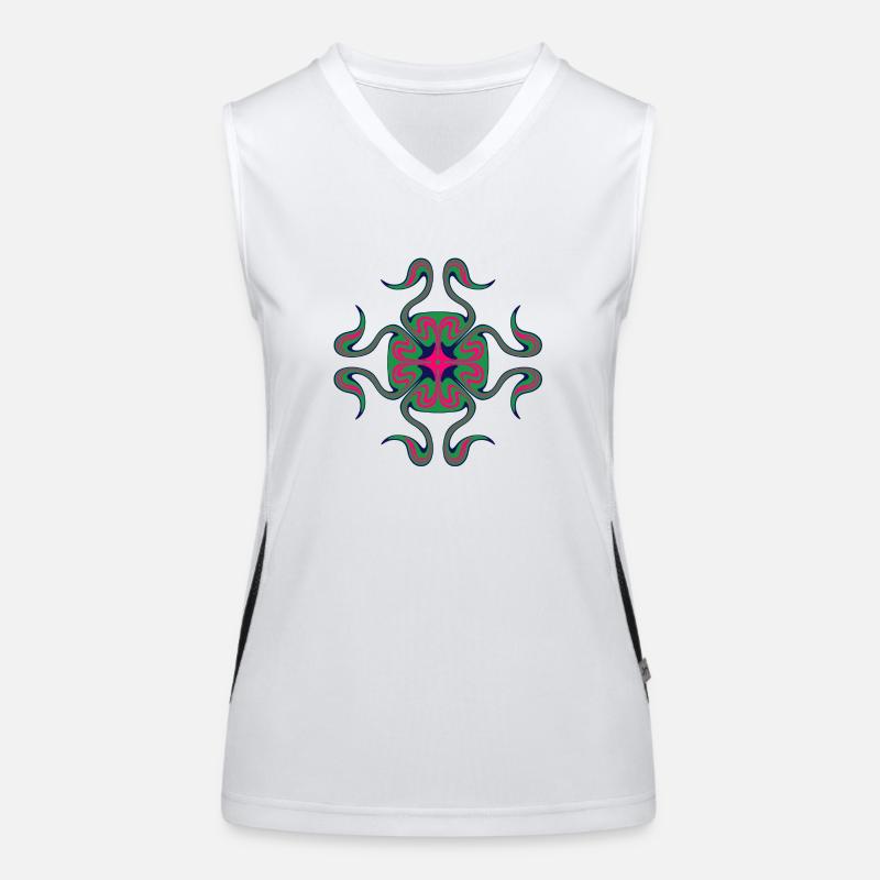 Abstrakte Kunst mit verschiedenen Farben Funktionelles Kontrast-Tank Top für Frauen