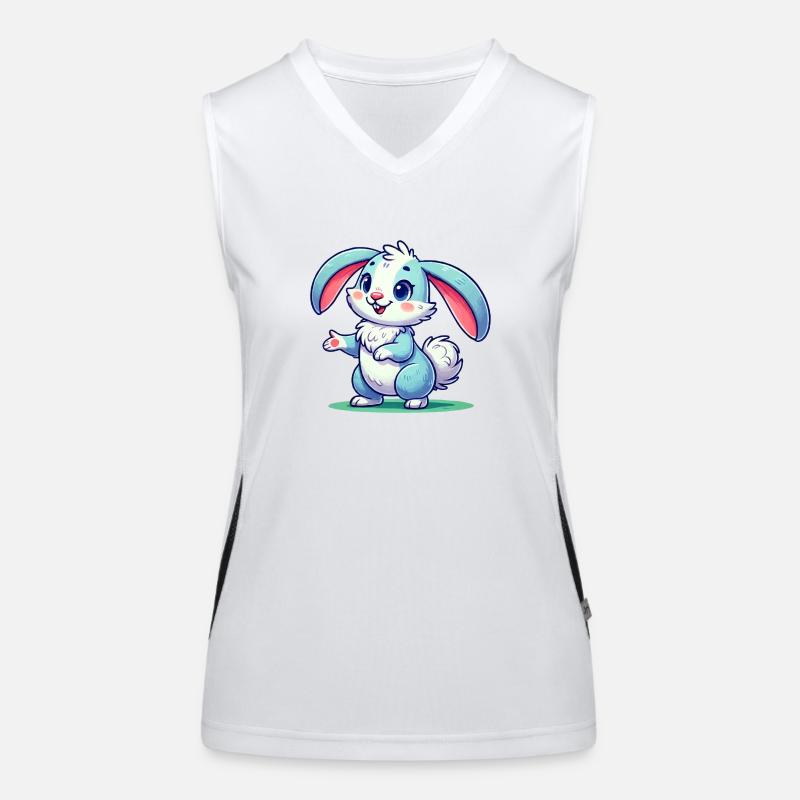 Bunny Comic Women's Functional Contrast Tank Top