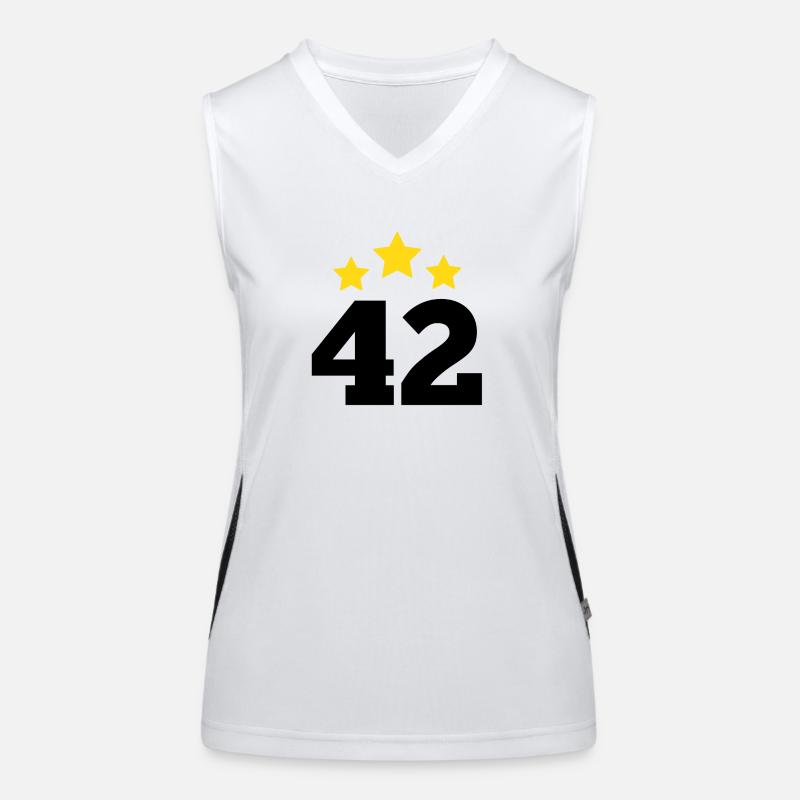 42 ans étoile - cadeau 42e anniversaire Débardeur respirant contrasté Femme
