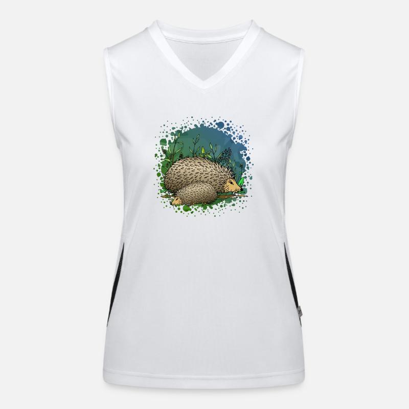 Igel Funktionelles Kontrast-Tank Top für Frauen
