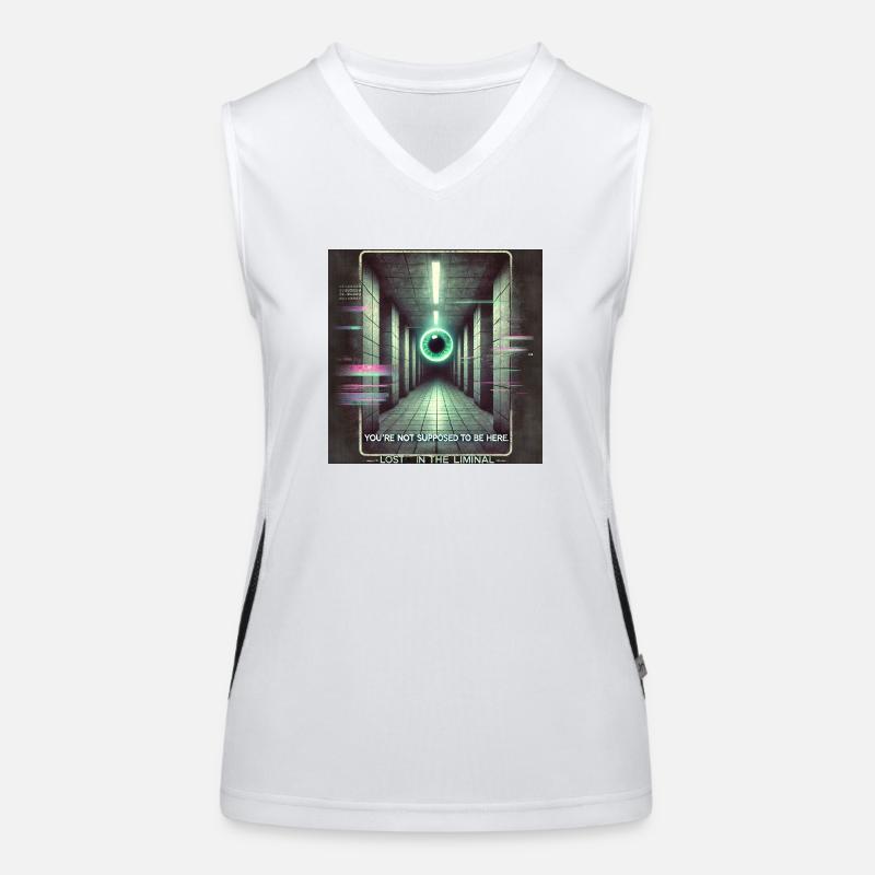 weirdcore Lost in the Liminal Women's Functional Contrast Tank Top