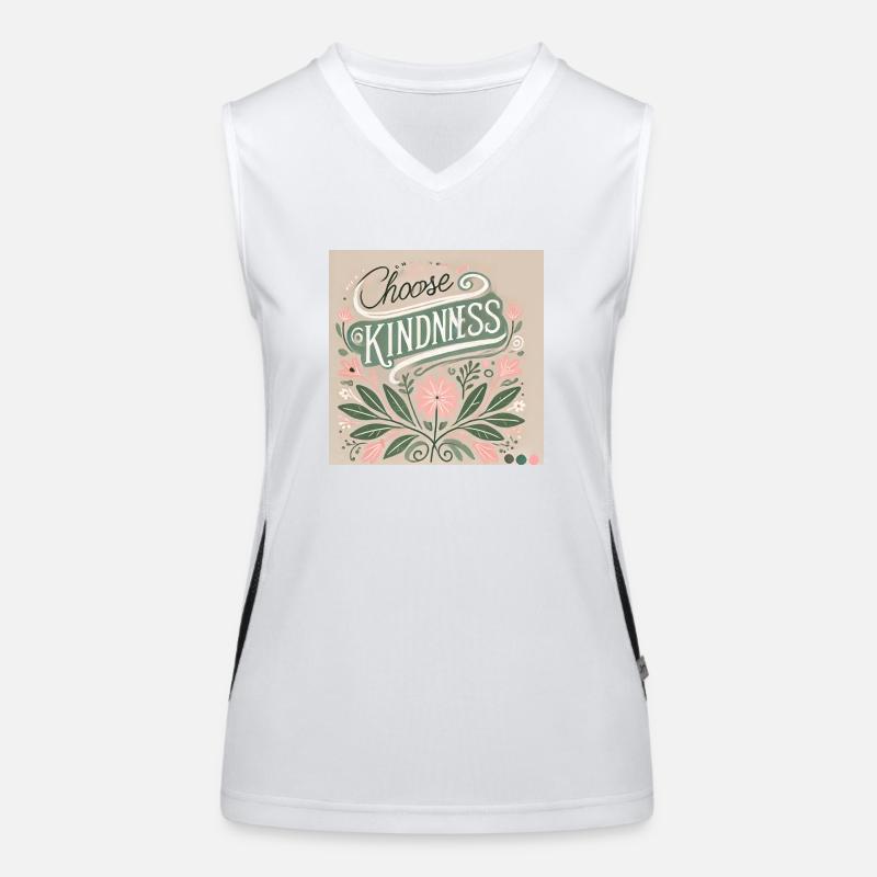 choose kindness - trendy statement Funktionelles Kontrast-Tank Top für Frauen