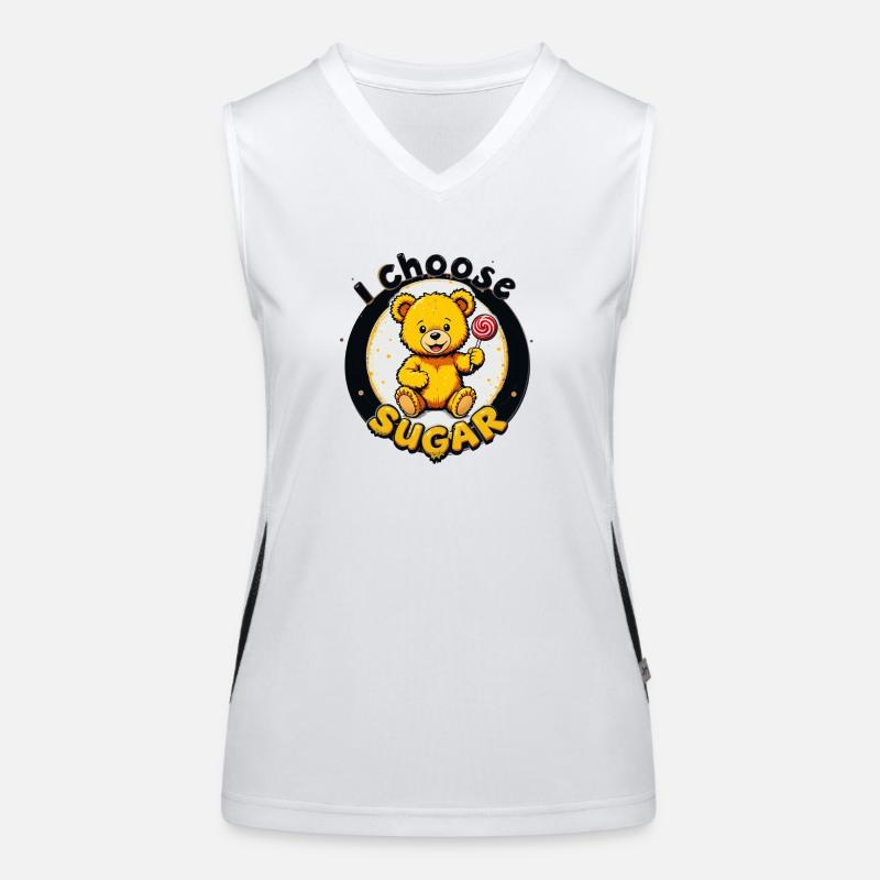 Teddy - i choose sugar Funktionelles Kontrast-Tank Top für Frauen