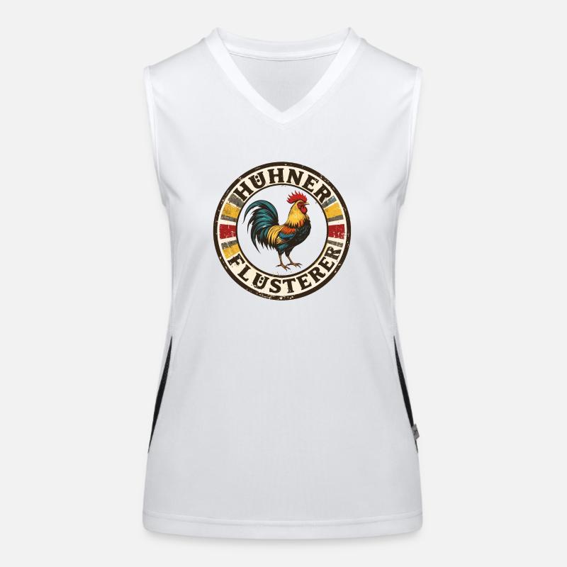 Hühnerflüsterer - chicken whisperer 090437 Women's Functional Contrast Tank Top