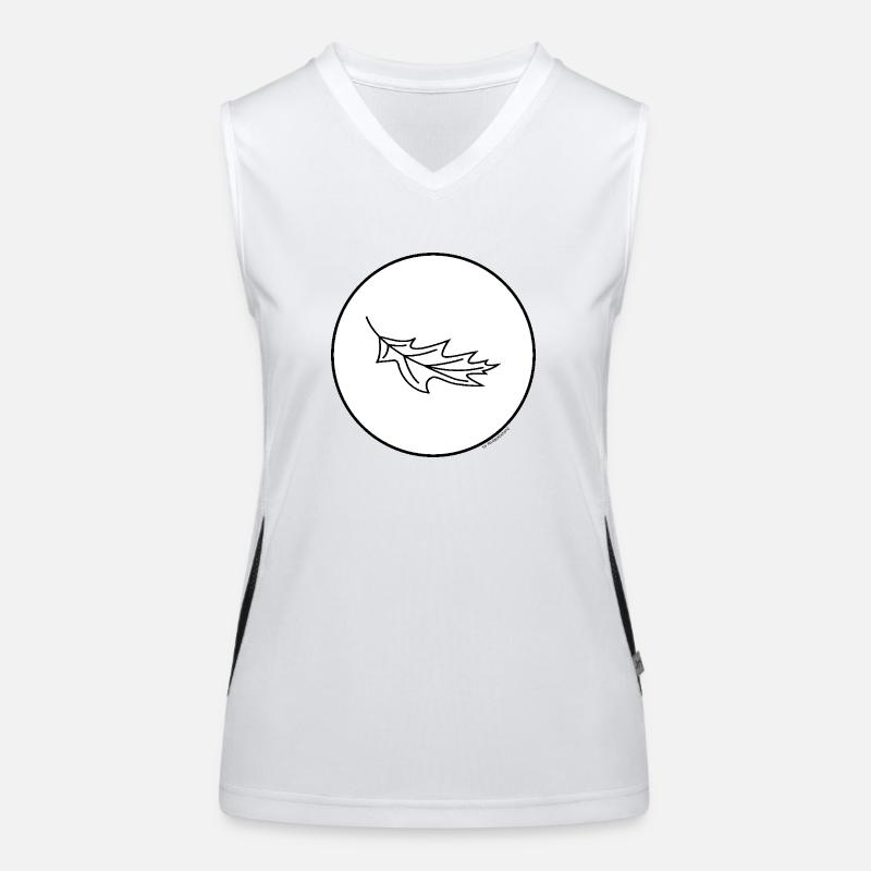 Herbst-Blatt Funktionelles Kontrast-Tank Top für Frauen