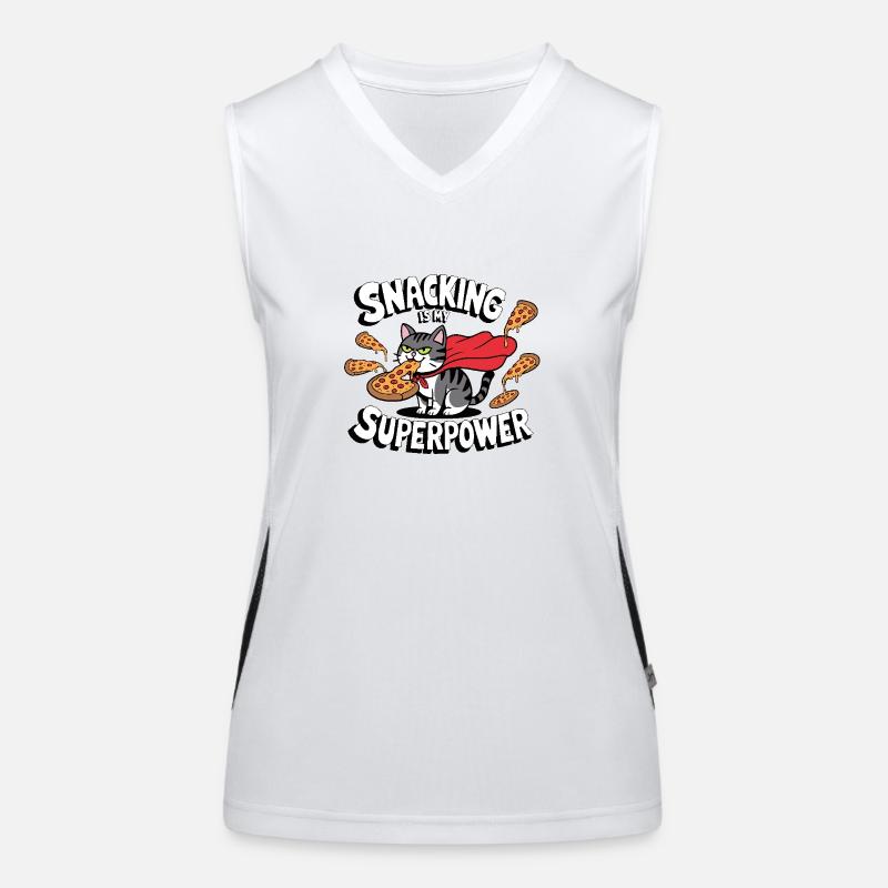 Snacking is my Superpower Women's Functional Contrast Tank Top