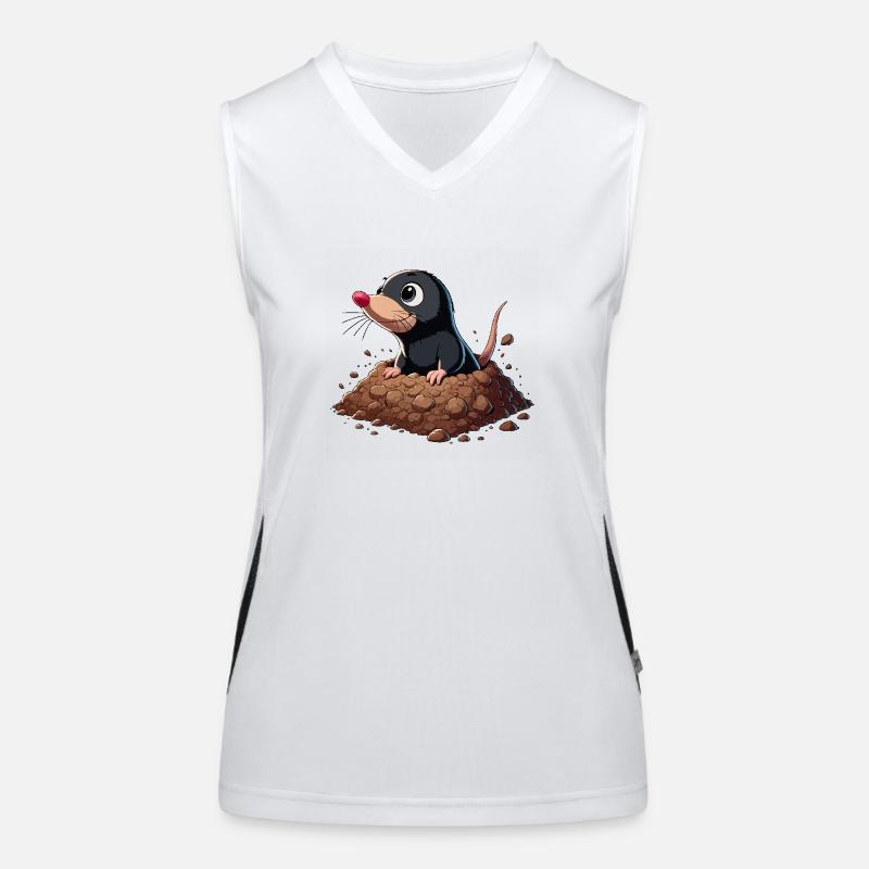 Maulwurf kommt aus der Hoffnung Funktionelles Kontrast-Tank Top für Frauen