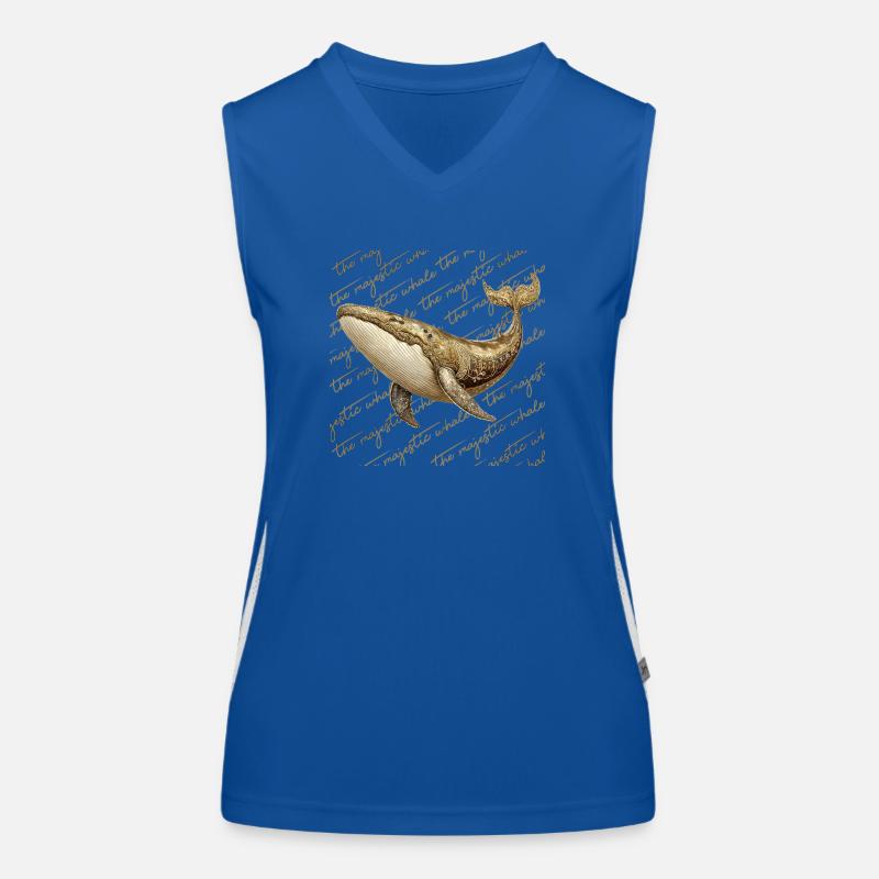 Baleine dorée Débardeur respirant contrasté Femme