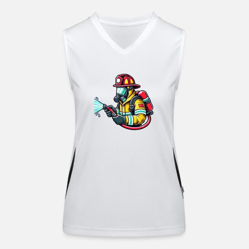 fire brigade Women's Functional Contrast Tank Top