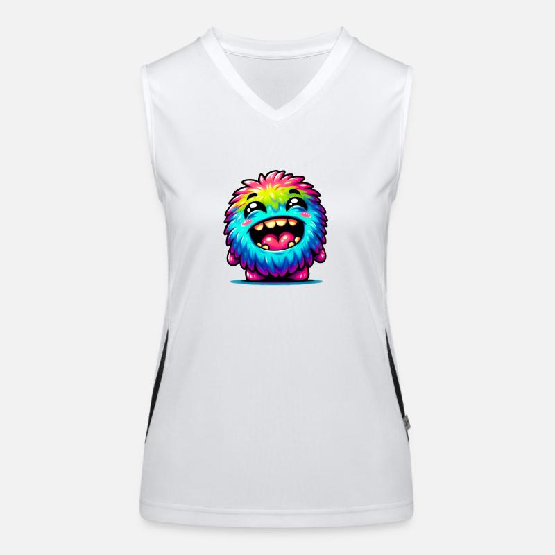 Kleines süsses Monster Funktionelles Kontrast-Tank Top für Frauen