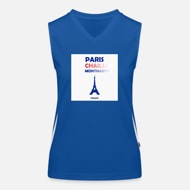 Paris, Frankreich Funktionelles Kontrast-Tank Top für Frauen