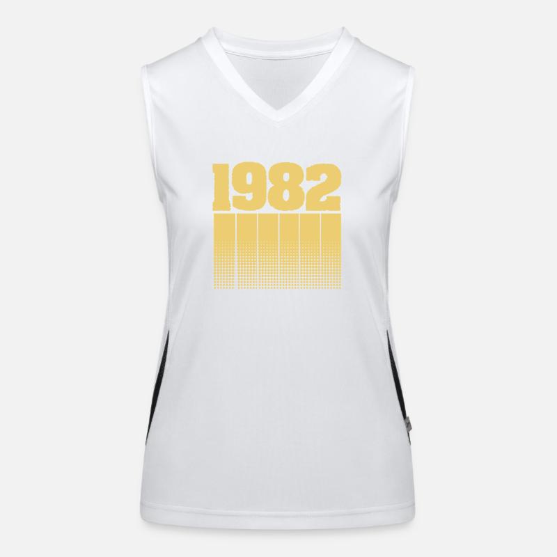 Geboren 1982 Funktionelles Kontrast-Tank Top für Frauen