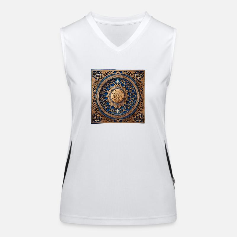 Ramadan Gift Eid Mubarak Islam Allah Muslim Women's Functional Contrast Tank Top