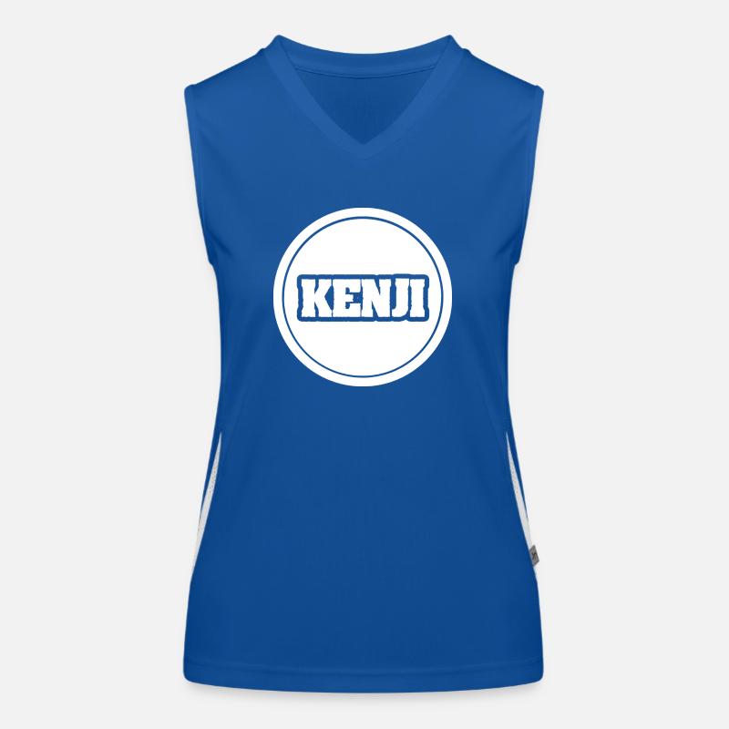 Kenji als Vorname Funktionelles Kontrast-Tank Top für Frauen