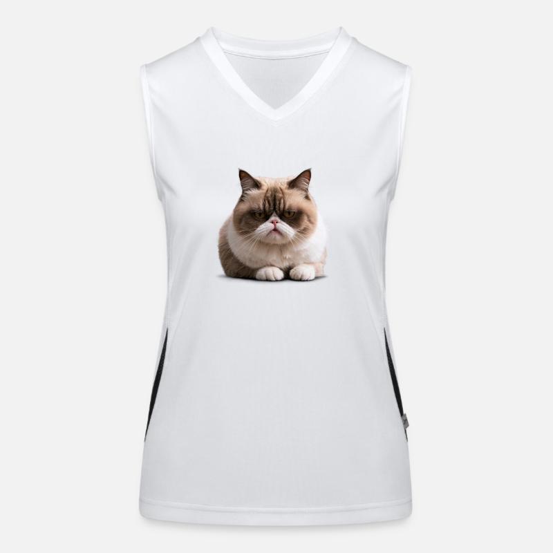 Chat du lundi, Chat , Lundi Débardeur respirant contrasté Femme