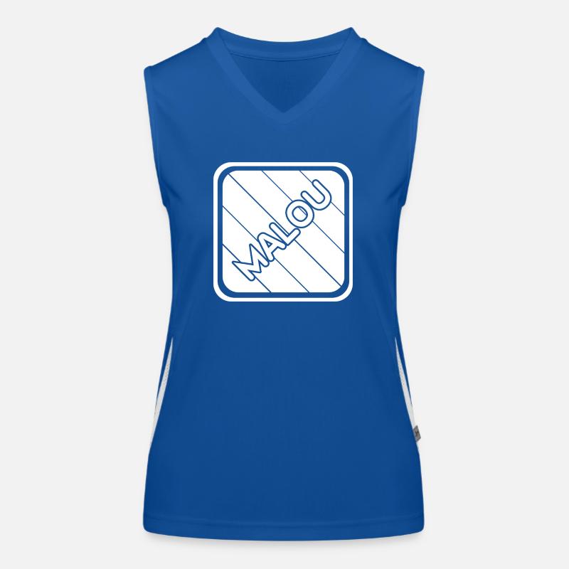 First name Malou Women's Functional Contrast Tank Top