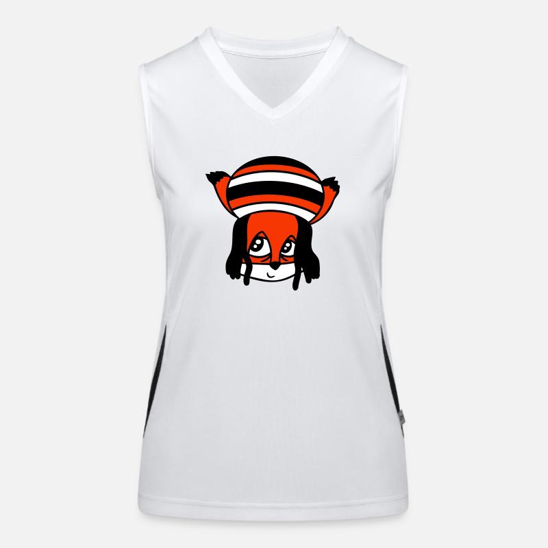 Fox Raggae Jamaica Hat Rasta Curls Chill Hat Women's Functional Contrast Tank Top