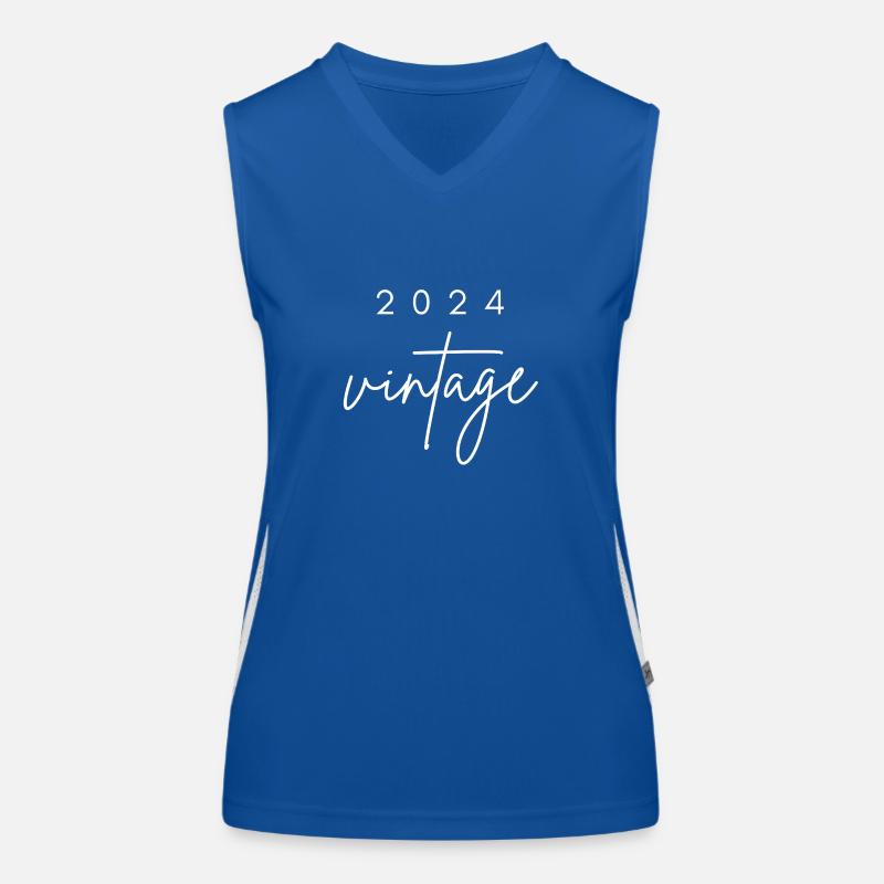 Vintage 2024 Birthday Women's Functional Contrast Tank Top