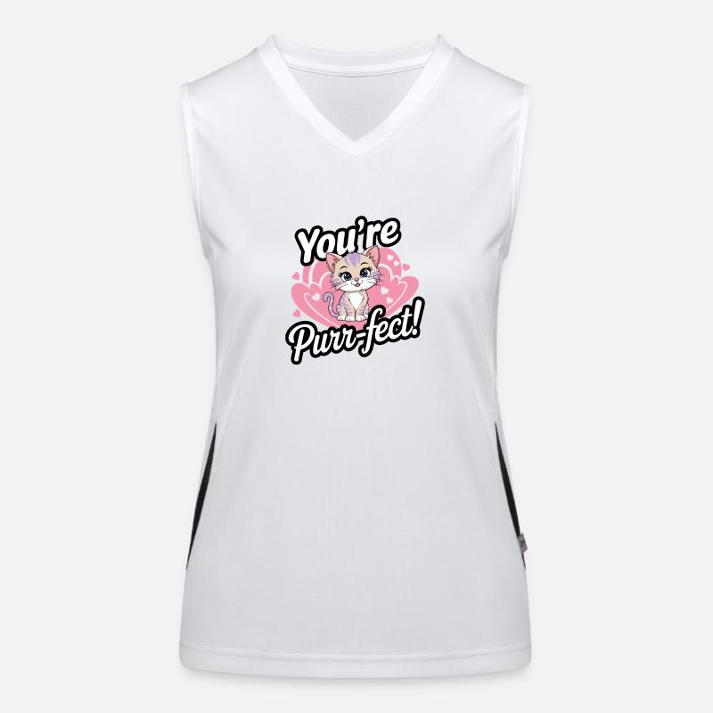 Vous ronronnez ! Débardeur respirant contrasté Femme