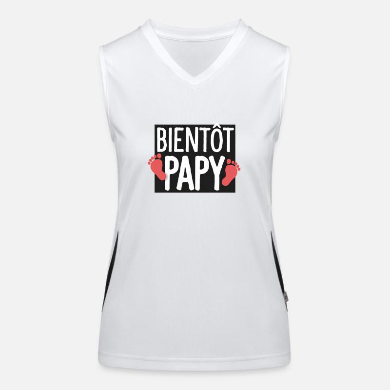 Bald Opa Geschenk Zukunft Opa Funktionelles Kontrast-Tank Top für Frauen