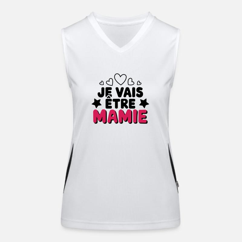 Ich werde Oma sein Funktionelles Kontrast-Tank Top für Frauen