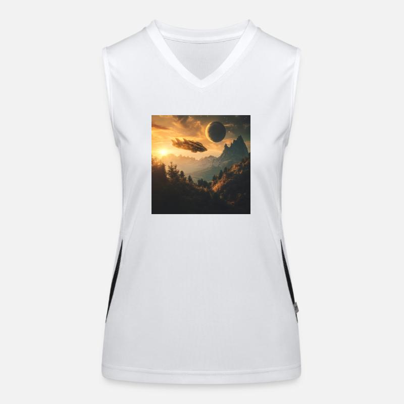 Earth 2 Funktionelles Kontrast-Tank Top für Frauen