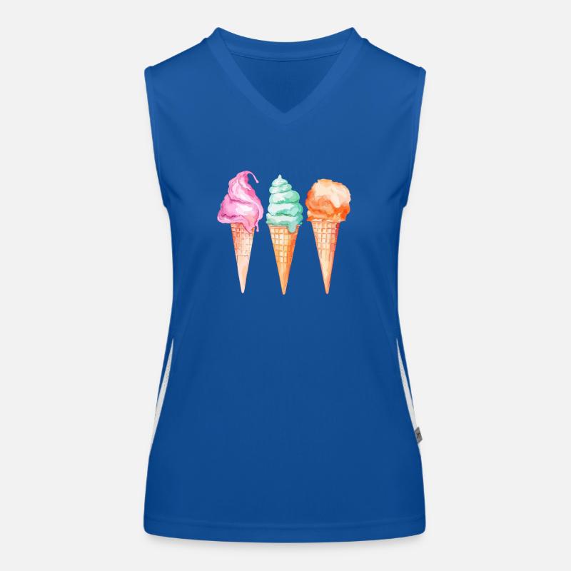 Eiskrem Glace Funktionelles Kontrast-Tank Top für Frauen