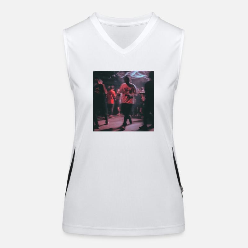 Techno dude Funktionelles Kontrast-Tank Top für Frauen