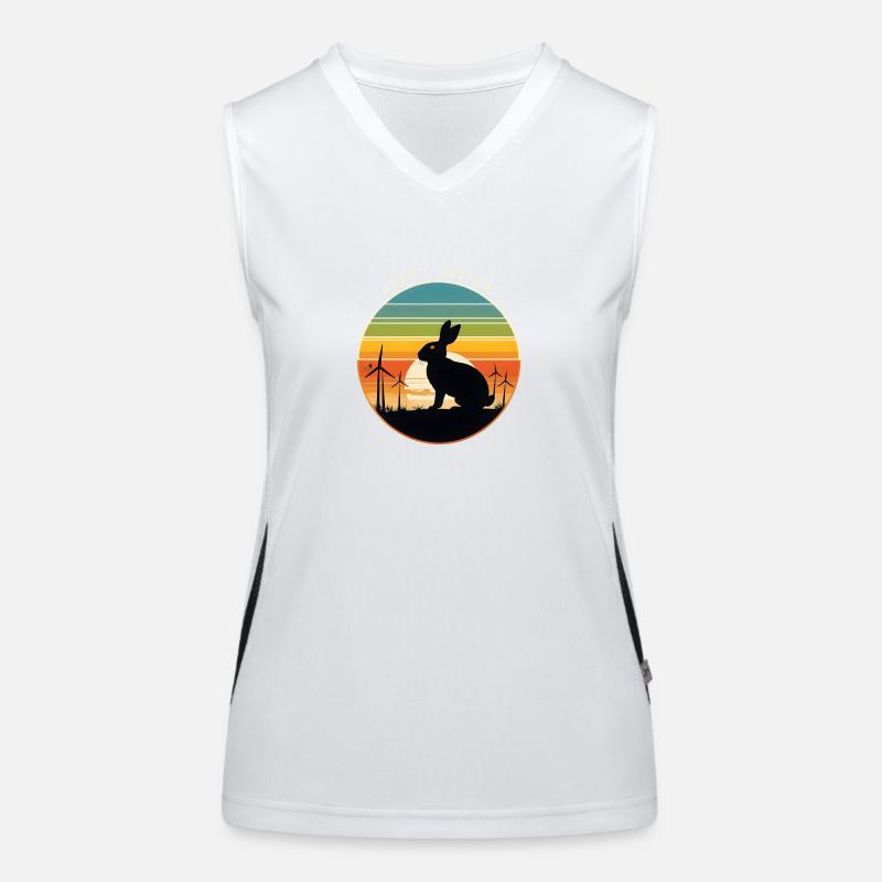 Easter Bunny Women's Functional Contrast Tank Top