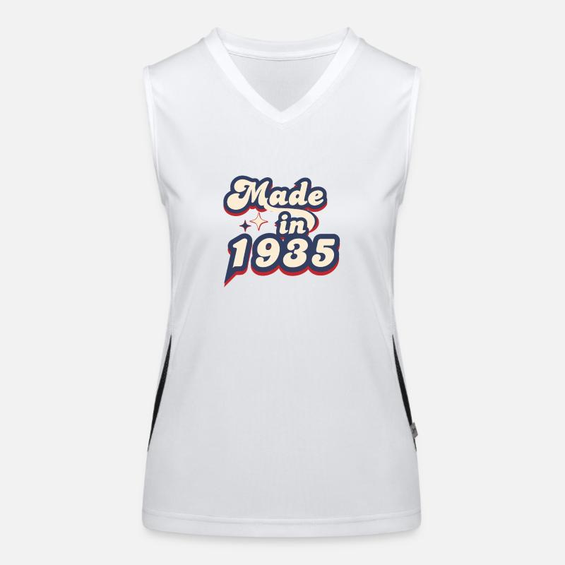 Hergestellt im 1935 Retro Funktionelles Kontrast-Tank Top für Frauen