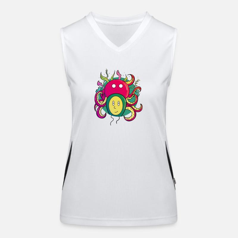 Oktopus-Geist Funktionelles Kontrast-Tank Top für Frauen