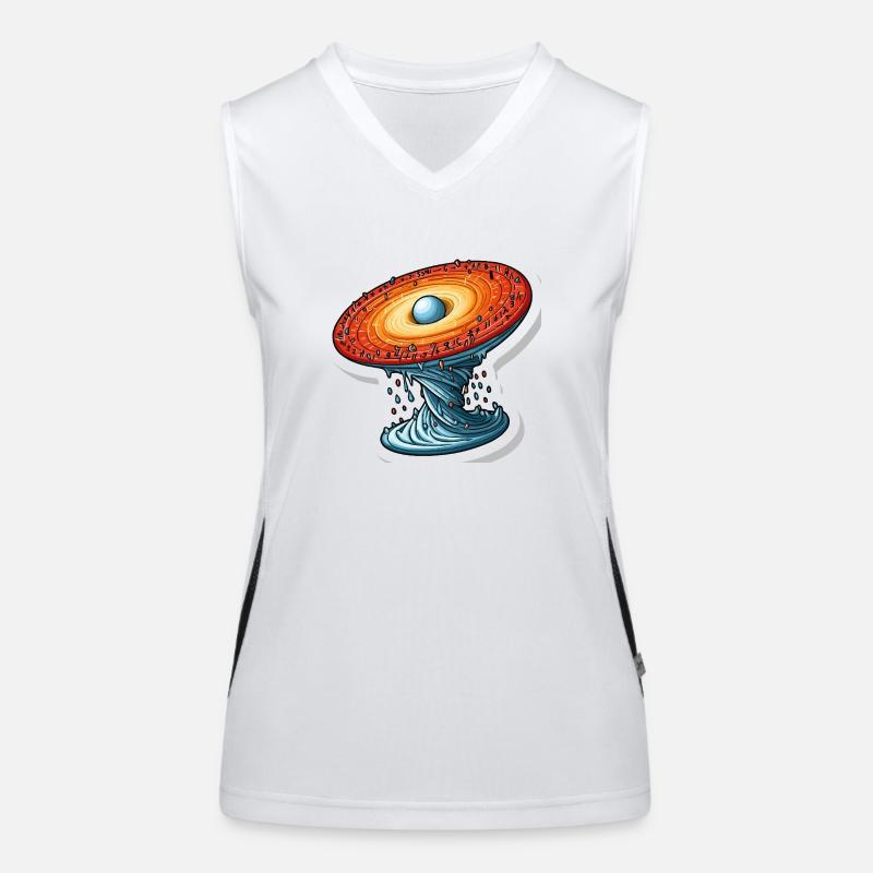 Mathematical Rotating Universe Women's Functional Contrast Tank Top