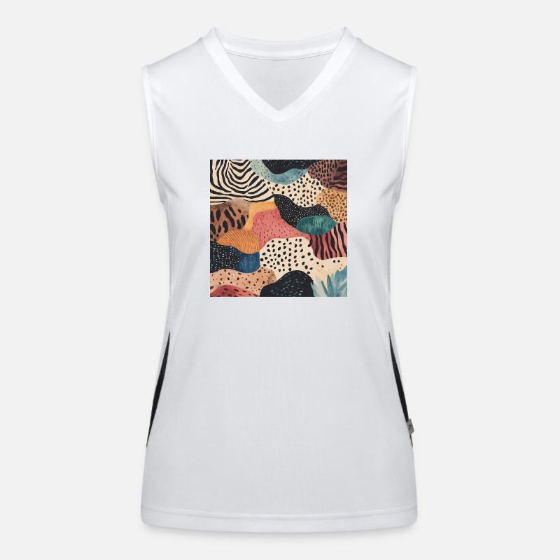 Diversity pattern Women's Functional Contrast Tank Top