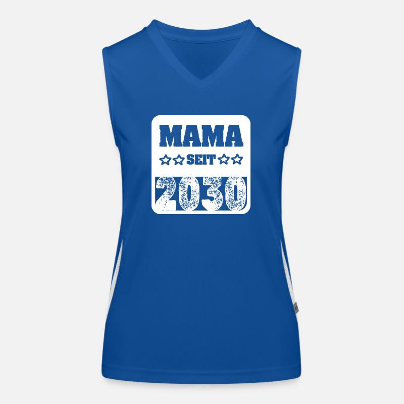 Mama 2030 Funktionelles Kontrast-Tank Top für Frauen