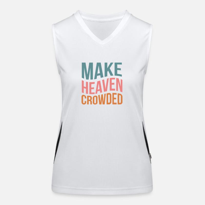 Make Heaven Crowded Women's Functional Contrast Tank Top