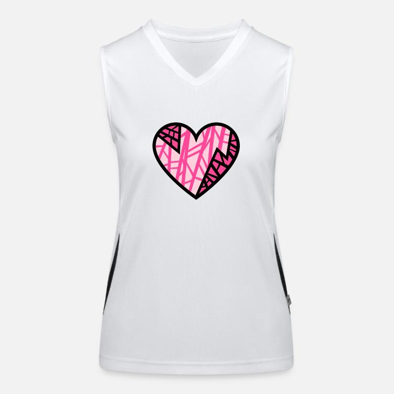Zärtlichkeit Funktionelles Kontrast-Tank Top für Frauen
