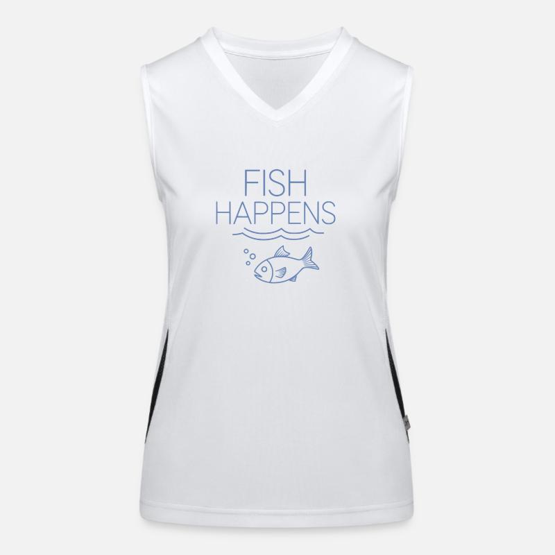 poisson arrive Débardeur respirant contrasté Femme